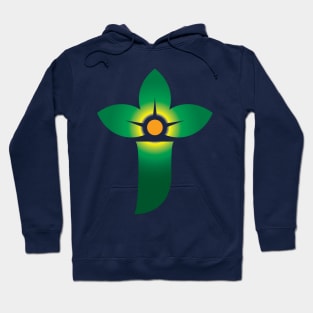 Letter J Green Leaf Crown Hoodie